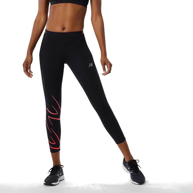 New Balance Womens Graphic Impact Run Crop Tights-5